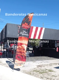 Mbanderas publicitarias y promocionales personalizadas para angry angus hamburguesas hechas en banderolas mexicanas