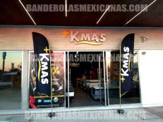 banderas publicitarias y promocionales personalizadas para colchones maskamas hechas en banderolas mexicanas