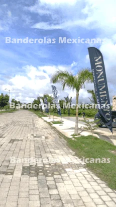 banderas publicitarias y promocionales personalizadas para inmobiliarias hechas en banderolas mexicanas