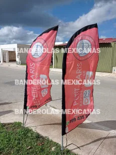 banderas y promocionales personalizadas para restaurantes hechas en banderolas mexicanas