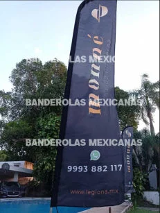 banderas y carpas personalizadas para cervecería modelo hechas en banderolas mexicanas