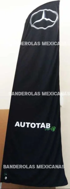banderas y promocionales para mercedes benz hechas en banderolas mexicanas