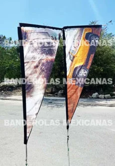 banderas y carpas personalizadas para cervecería modelo hechas en banderolas mexicanas