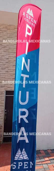 banderas publicitarias personalizadas pinturas aspen hechas en banderolas mexicanas