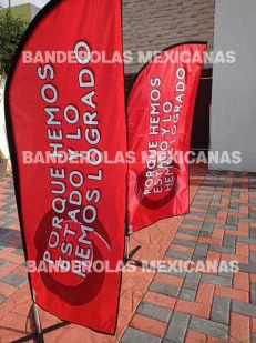 banderas y promocionales campaña electoral hecha en banderolas mexicanas