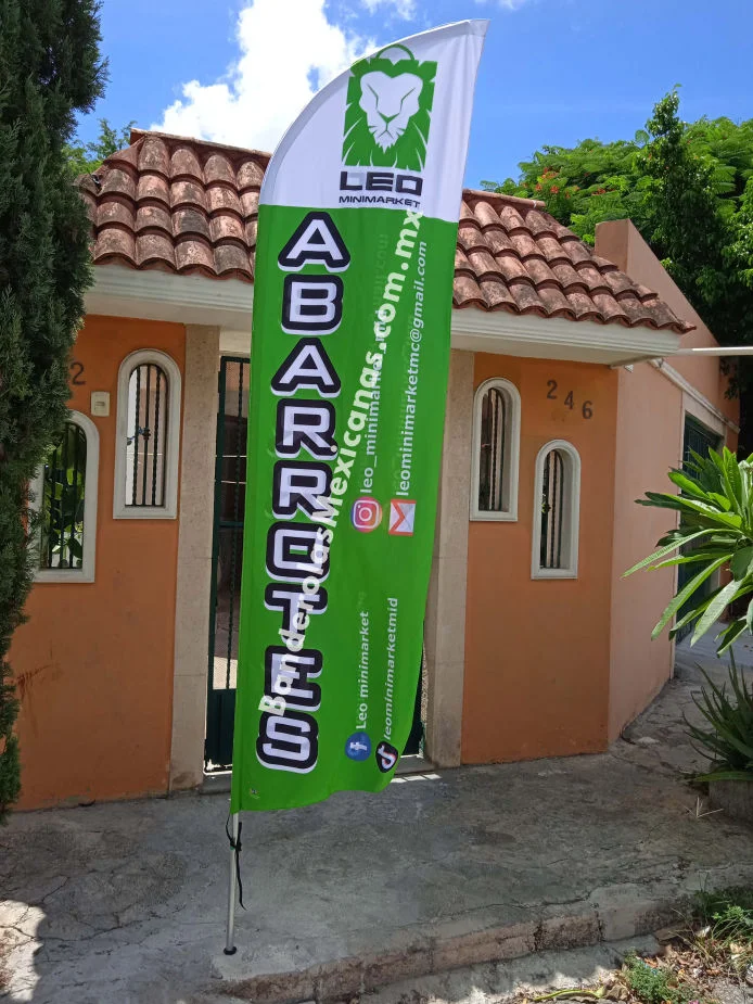Bandera Publicitaria personalizada para tiendas market