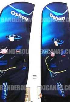 banderas publicitarias y promocionales personalizadas para turismo oshan snorkel hechas en banderolas mexicanas