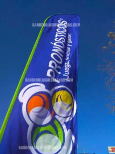 banderas publicitarias y promocionales personalizadas hechas en banderolas mexicanas