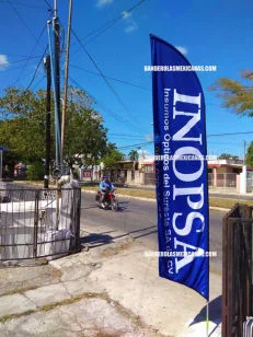 banderas publicitarias y promocionales personalizadas hechas en banderolas mexicanas