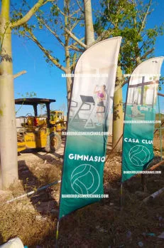 banderas publicitarias y promocionales personalizadas hechas en banderolas mexicanas