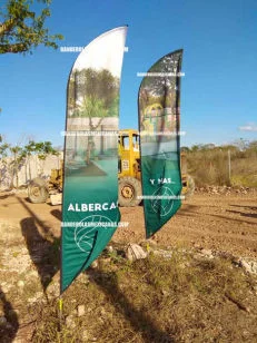 banderas publicitarias y promocionales personalizadas hechas en banderolas mexicanas