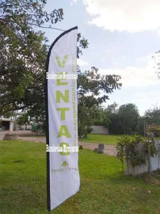 banderas publicitarias y promocionales personalizadas para fraccionamiento resiencial merida yucatan hechas en banderolas mexicanas