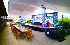 banderas publicitarias y promocionales personalizadas para land rover merida yucatan hechas en banderolas mexicanas