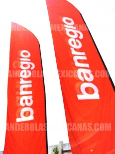 banderas publicitarias y promocionales personalizadas para bancos hechas en banderolas mexicanas