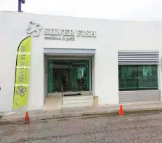 banderas publicitarias y promocionales personalizadas para restaurante silver fish hechas en banderolas mexicanas