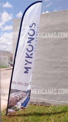 banderas publicitarias y promocionales personalizadas hechas en banderolas mexicanas