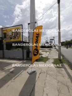 banderas publicitarias y promocionales personalizadas para radial llantas hechas en banderolas mexicanas