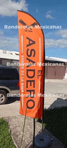 banderas publicitarias y promocionales personalizadas para restaurantes por banderolas mexicanas