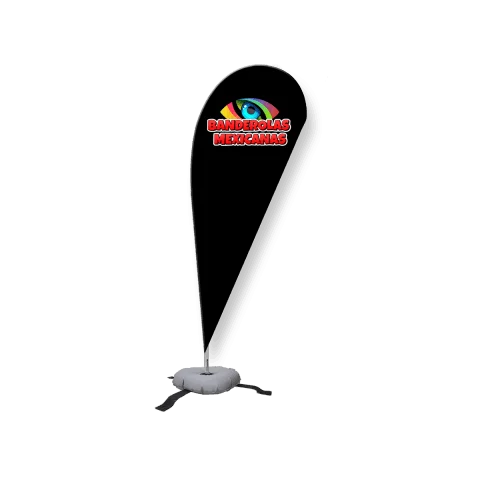 Banderola tipo gota o teardrop con impresión de alta calidad para negocios