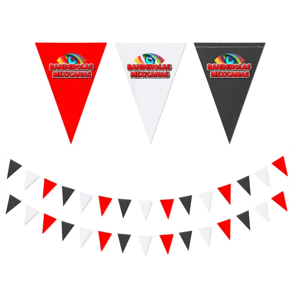Tiras de banderines publicitarios triangulares personalizados para eventos