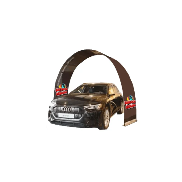 bandera de arco para autos y entradas de eventos