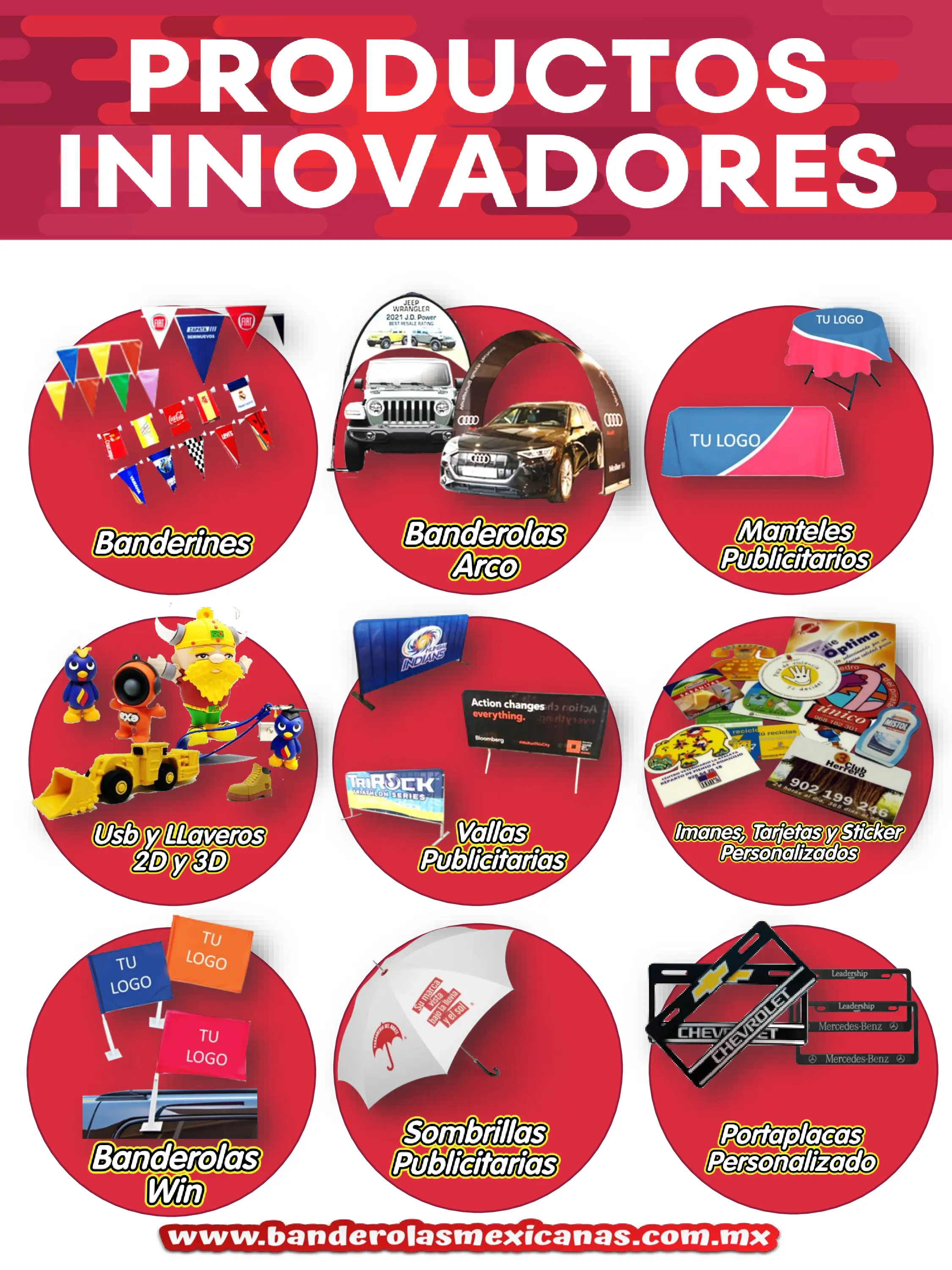 Banderolas Mexicanas Fábrica de publicidad con 10 años de experiencia personalizando