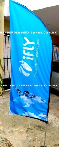 banderas publicitarias y promocionales personalizadas hechas en banderolas mexicanas
