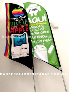 banderas publicitarias y promocionales personalizadas hechas en banderolas mexicanas