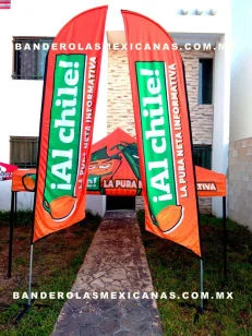 banderas publicitarias y promocionales personalizadas hechas en banderolas mexicanas
