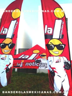 banderas publicitarias y promocionales personalizadas hechas en banderolas mexicanas